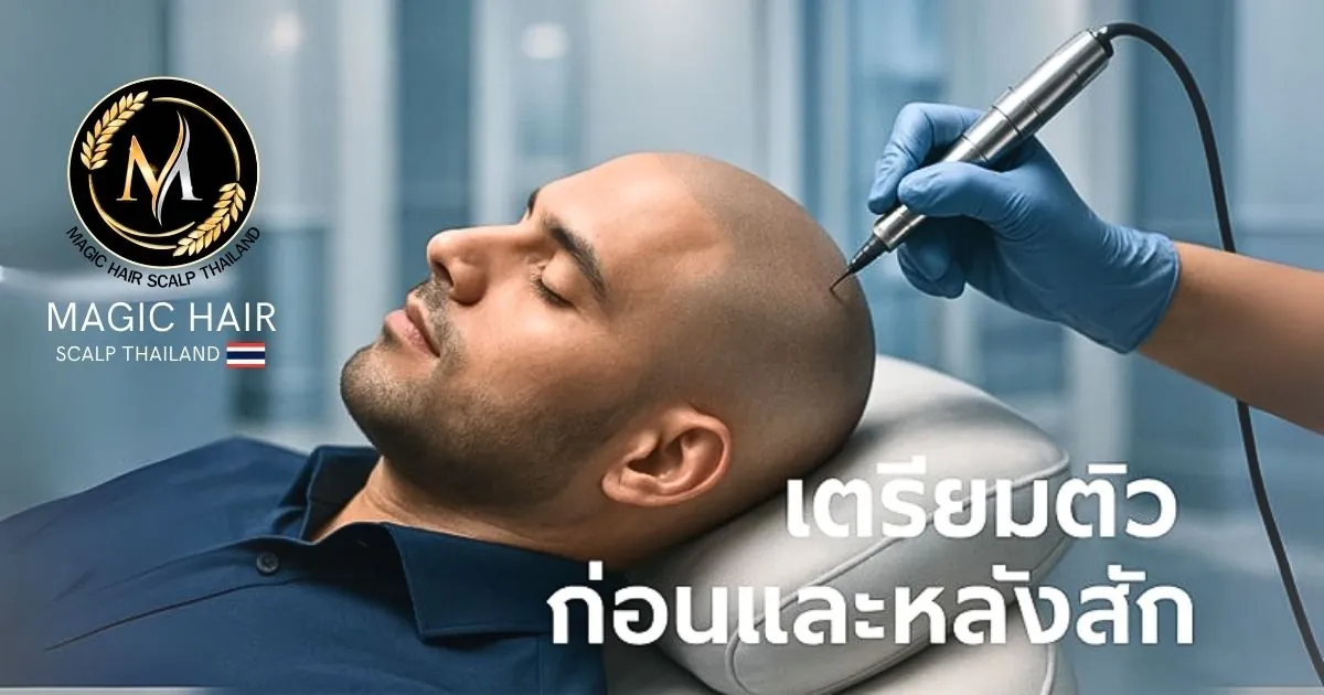 เปรียบเทียบความแตกต่างระหว่างการสักไรผมและการปลูกผมถาวร
