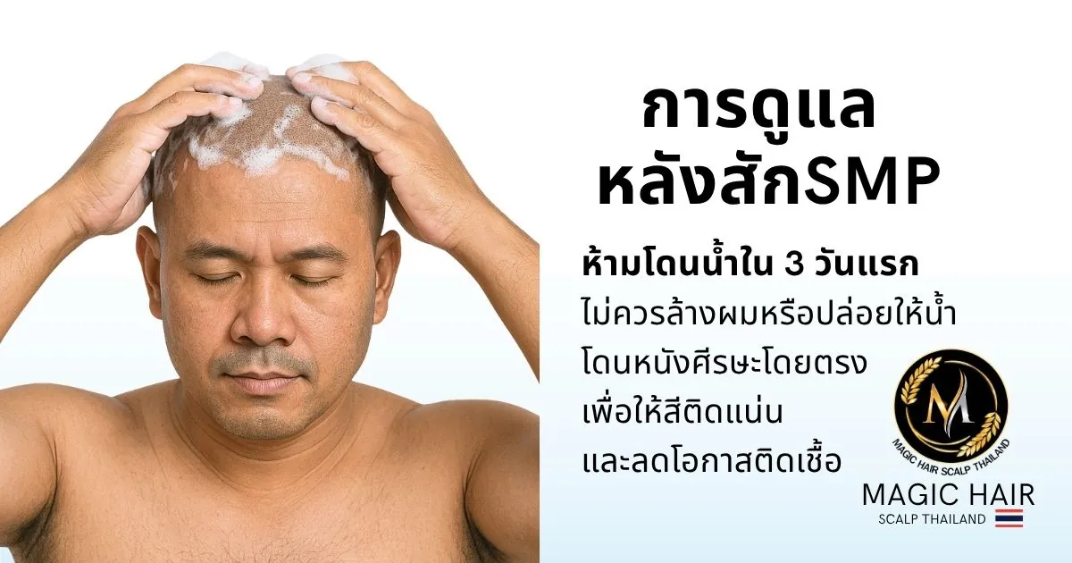 วิธีสังเกตอาการปกติและอาการข้างเคียงที่อาจเกิดขึ้นหลังสักไรผม
